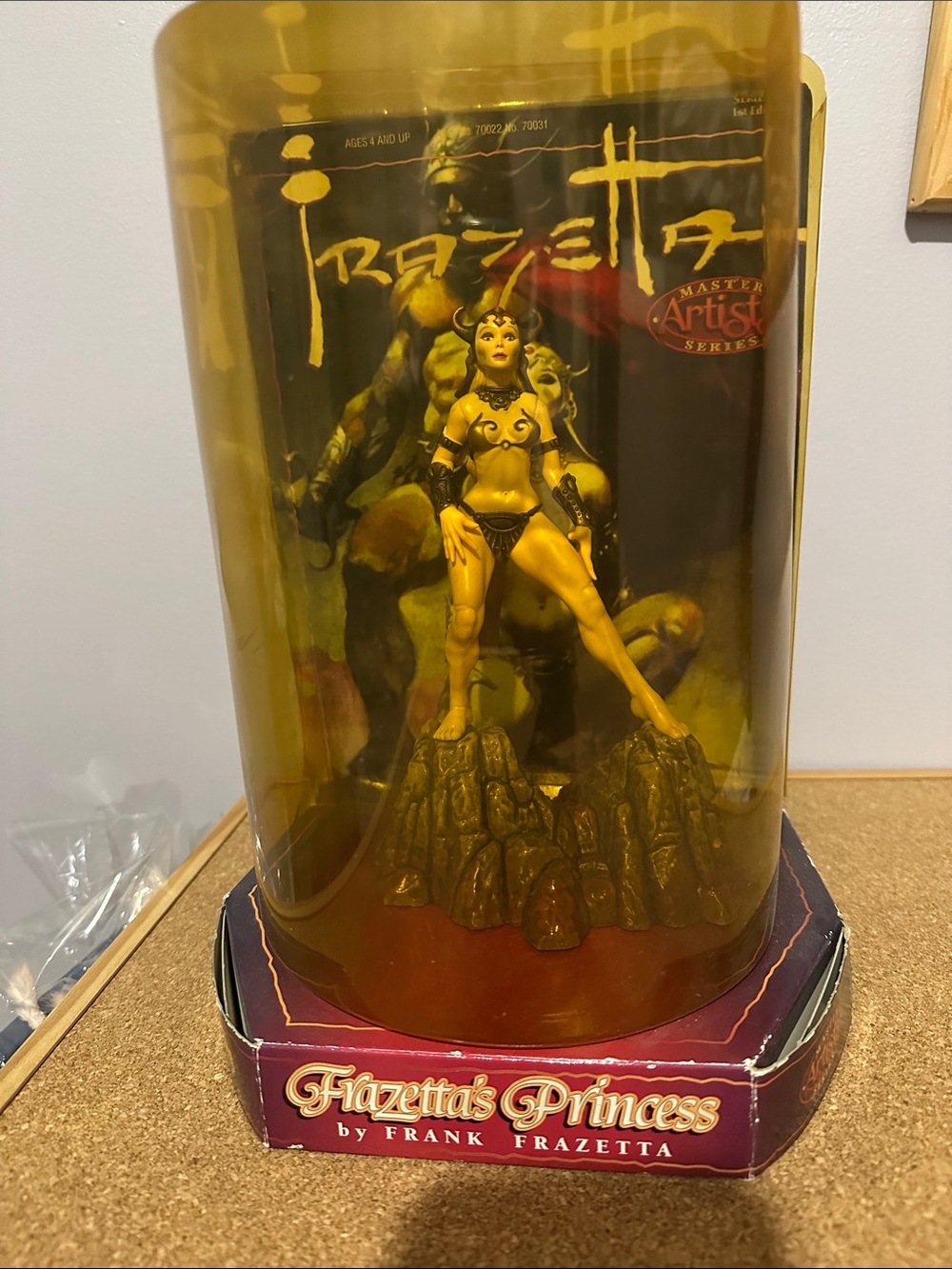 Frazetta's Princess Statue by Frank Frazetta - Yellow/Tan Display